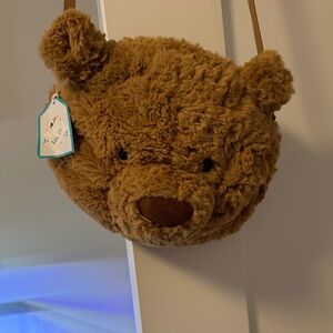 NEW Jellycat Brown Plush Bear Crossbody Bag